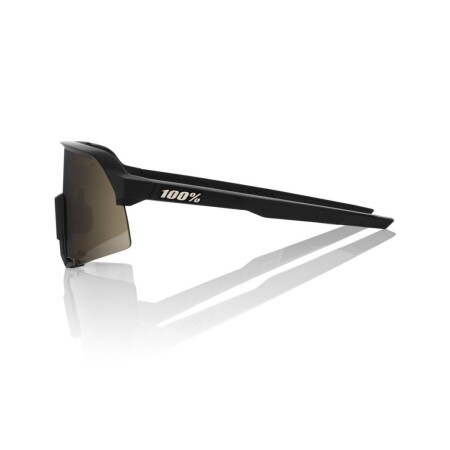 100% S3 - Soft Tact Black - Soft Gold Mirror Lens - 9
