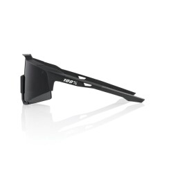 100% SPEEDCRAFT - Soft Tact Black - Smoke Lens - 3