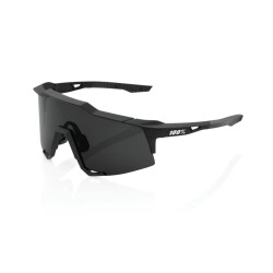 100% SPEEDCRAFT - Soft Tact Black - Smoke Lens - 2