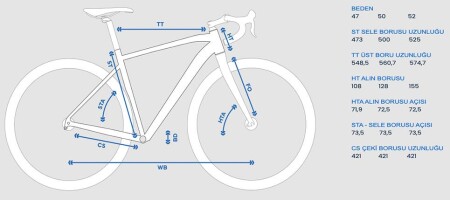 Bianchi GR0013 Gravel Yol Çakıl Bisikleti (L/52.5cm) - 2
