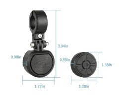 Briviga BEL-3E17A Elektronik Bisiklet Kornası 120 db Uzaktan Kumandalı Alarm - 3