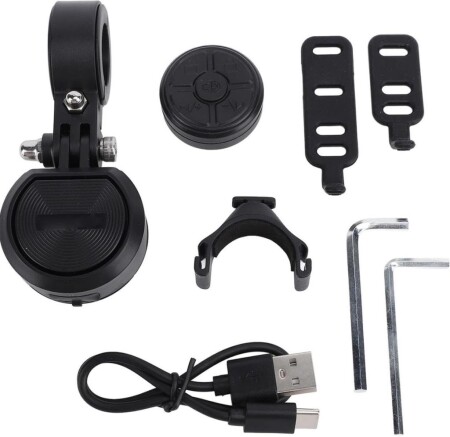 Briviga BEL-3E17A Elektronik Bisiklet Kornası 120 db Uzaktan Kumandalı Alarm - 4