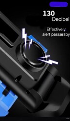 Briviga EBL-3612 Işık 650 Lümen USB Şarjlı Bisiklet Lamba 4 in1 Telefon Tutucu,Korna - 7