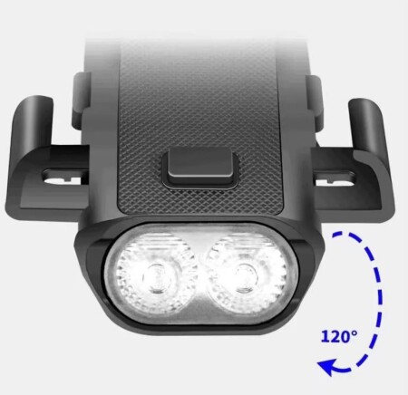 Briviga EBL-3612 Işık 650 Lümen USB Şarjlı Bisiklet Lamba 4 in1 Telefon Tutucu,Korna - 4