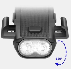 Briviga  EBL-3612 Işık 650 Lümen USB Şarjlı Bisiklet Lamba 4 in1 Telefon Tutucu,Korna  - 4