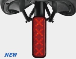 Briviga LW-R300 USB Şarjlı 300 Lümen Akıllı Arka Lamba Fren Sensörü - 3