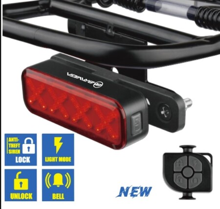 Briviga LW-R300 USB Şarjlı 300 Lümen Akıllı Arka Lamba Fren Sensörü - 5