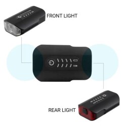 Briviga LW-F500 600 Lümen 2'si 1 Arada Ön & Arka Işık USB Bisiklet Lamba - 6