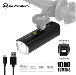 Briviga LW-G1000 USB Şarjlı 1000 Lümen Işık Bisiklet Lamba - 2