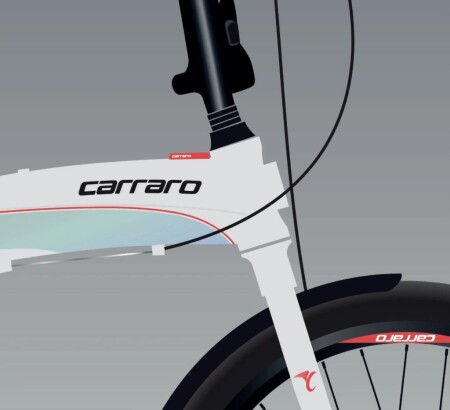 Carraro Flexi 108 Hidrolik Disk Katlanır Bisiklet 8 Vites Gümüş  - 1