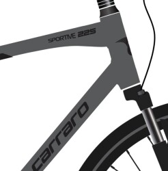 Carraro Sportive 225 Bisiklet 24V HD Mat Gri -Siyah  (S/40.6 cm) - 1