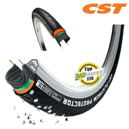 CST C1920 Platınum Protector 700x38 Dış Lastik 7 Seviye Korumalı - 1