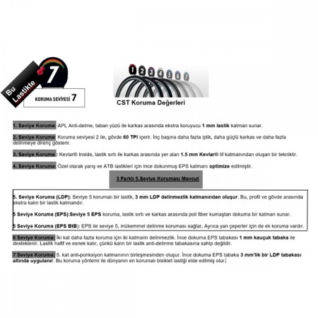 CST C1920 Platınum Protector 700x38 Dış Lastik 7 Seviye Korumalı - 5