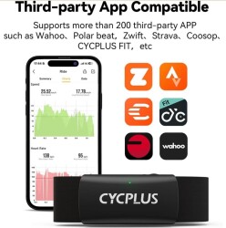Cycplus H2 Göğüs Nabız Bandı ANT+ ve Bluetooth - 6