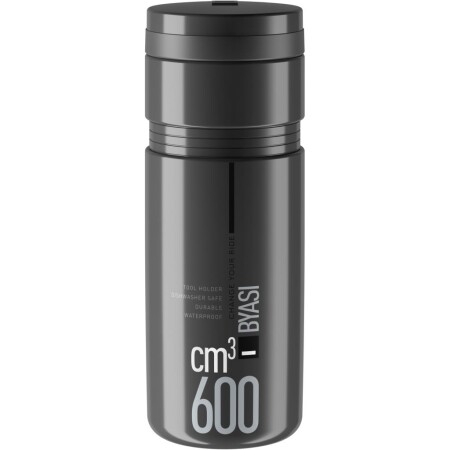 Elite Byasi 2.0 Tool Bottle Matara Kafesi İçin Alet Kutusu - 600ml Koyu Gri - 1