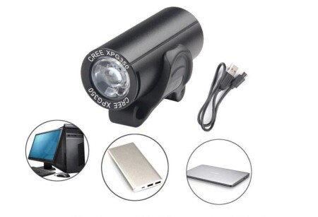 Forte GT 350 Lümen Raypal Mini Bisiklet Ön Farı  Xbyc 6114 Usb Şarjlı - 3