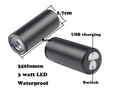 Forte GT 350 Lümen Raypal Mini Bisiklet Ön Farı  Xbyc 6114 Usb Şarjlı - 4