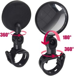 Forte GT Bisiklet Dikiz Aynası Geniş Açı Yuvarlak Mini - 3