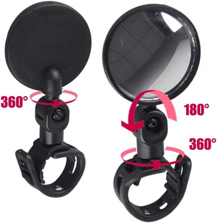Forte GT Bisiklet Dikiz Aynası Geniş Açı Yuvarlak Mini - 3