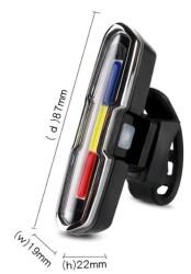 Forte GT Bisiklet USB şarjlı Led Kırmızı Mavi Beyaz Xbyc 6017-3 - Forte GT