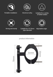 Forte GT Matara Kafesi Adaptörü 19-33mm Çapı Uyumlu Alüminyum Xbyc 8101 - 9
