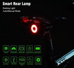 Forte GT Usb Şarjlı Akıllı Bisiklet Arka Işık Xbyc 6041 - 6