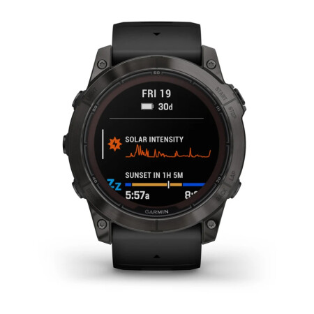 Garmin Fenix 7x Pro Saphire Solar - Karbon Gri DLC Titanyum - 2