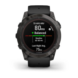 Garmin Fenix 7x Pro Saphire Solar - Karbon Gri DLC Titanyum - 5
