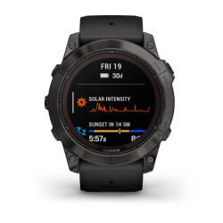 Garmin Fenix 7x Pro Saphire Solar - Karbon Gri DLC Titanyum - 2