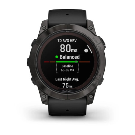 Garmin Fenix 7x Pro Saphire Solar - Karbon Gri DLC Titanyum - 5