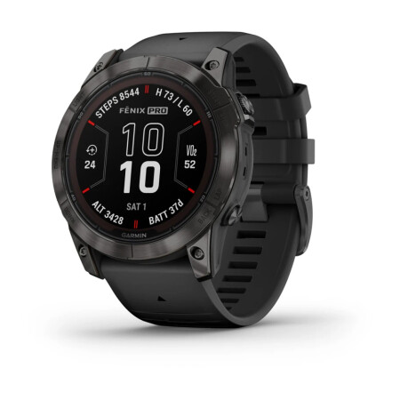 Garmin Fenix 7x Pro Saphire Solar - Karbon Gri DLC Titanyum - 1