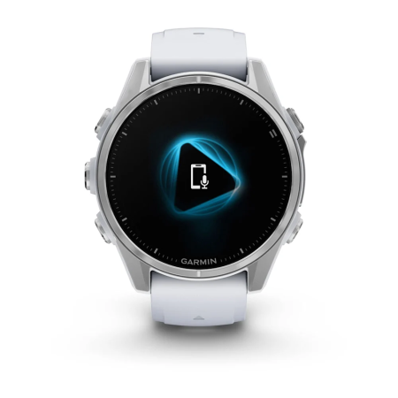 Garmin fenix 8 - 43 mm, AMOLED Gümüş, Beyaz Taşlı Silikon Kayışlı - 4