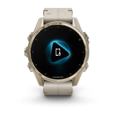 Garmin fenix 8 - 43mm, AMOLED Sapphire, Soft Gold ve Kireçtaşı Deri Kayışlı - 4