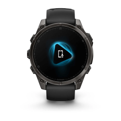 Garmin fenix 8 - 47 mm, AMOLED Sapphire, Karbon Gri DLC Titanyum, Siyah/Gri Kayışlı - 3