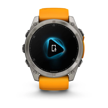 Garmin fenix 8 - 51 mm, AMOLED - Sapphire, Titanyum Turuncu/Grafit Kayışlı - 4