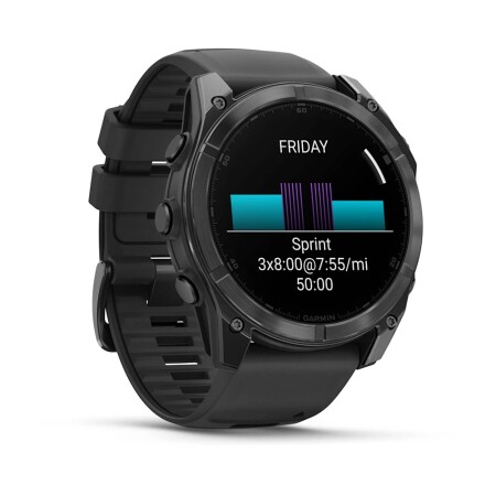 Garmin fenix 8 - 51 mm, AMOLED - Slate Gri, Siyah Silikon Kayışlı - 3