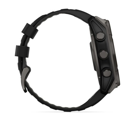 Garmin fenix 8 - 51 mm, Solar, Sapphire, Karbon gri DLC Titanyum, Siyah/Çakıl Grisi Silikon Kayışlı - 4
