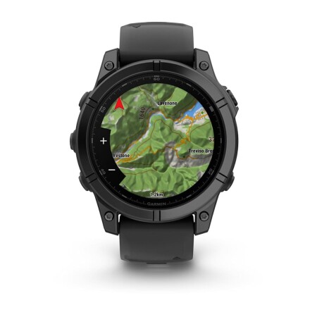 Garmin fenix E - 47 mm, AMOLED Slate Gri, Siyah Silikon Kayışlı - 4