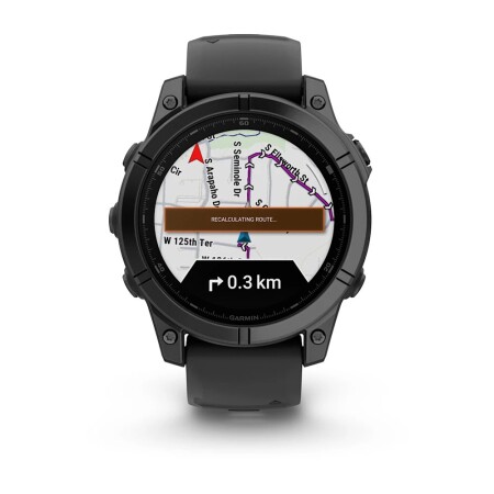 Garmin fenix E - 47 mm, AMOLED Slate Gri, Siyah Silikon Kayışlı - 2