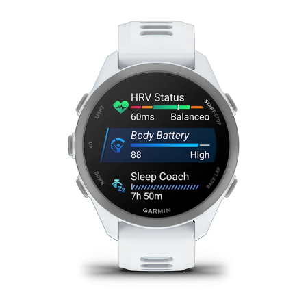 Garmin Forerunner 170 Music - Beyaz/Bulut Mavisi Kayışlı - 5