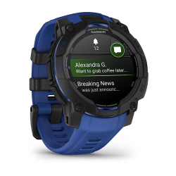 Garmin Instinct 3 - 45 mm AMOLED - Siyah Mavi - Garmin