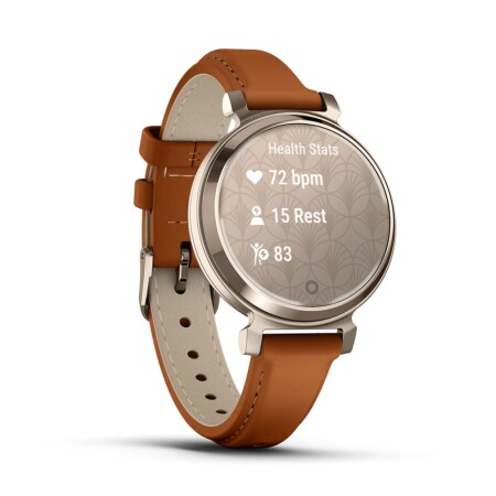Garmin Lily 2 - Krem Altın, Taba Deri Kayışlı - 3