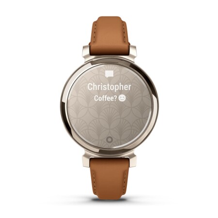 Garmin Lily 2 - Krem Altın, Taba Deri Kayışlı - 4