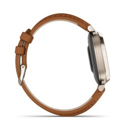Garmin Lily 2 - Krem Altın, Taba Deri Kayışlı - 5