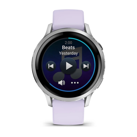 Garmin Venu 4 - 41 mm - Lavanta Mavisi Silikon Kayışlı - 4