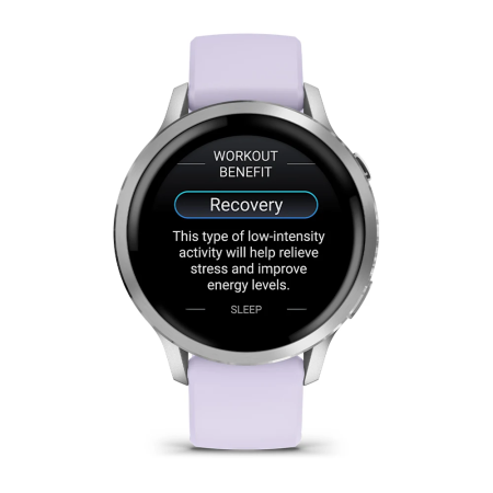 Garmin Venu 4 - 41 mm - Lavanta Mavisi Silikon Kayışlı - 5