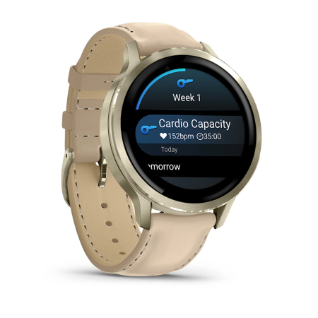 Garmin Venu 4 - 41 mm - Lunar Gold Deri Kayışlı - 3