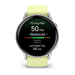 Garmin Venu 4 - 45 mm - Gümüş Sarı Silikon Kayışlı - 2