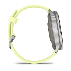 Garmin Venu 4 - 45 mm - Gümüş Sarı Silikon Kayışlı - 4