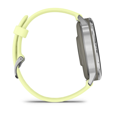 Garmin Venu 4 - 45 mm - Gümüş Sarı Silikon Kayışlı - 4